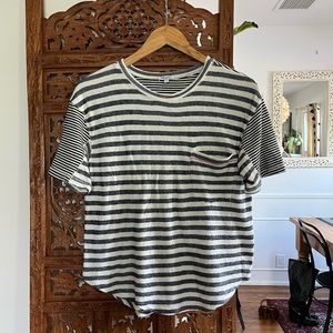 Splendid striped t shirt with pocket